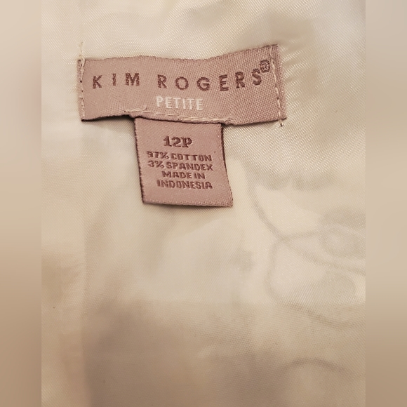 Kim Rogers Spring Dress Black and Tan Floral Size 12P - Picture 7 of 9